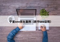 宁夏seo优化案例（西宁seo公司）