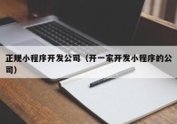 正规小程序开发公司（开一家开发小程序的公司）