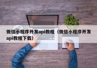 微信小程序开发api教程（微信小程序开发api教程下载）