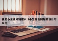 强的小企业网站建设（小型企业网站的设计与实现）