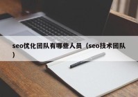 seo优化团队有哪些人员（seo技术团队）