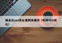 商企云seo优化案例关键词（电商SEO优化）